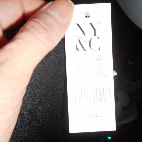 NWT Holiday New Years Emerald Green black Full Sequin Dress, Small - Picture 8 of 8